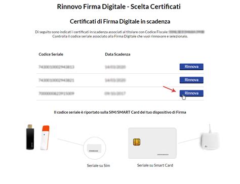 aruba pec rinnovo smart card|rinnovo Aruba firma digitale.